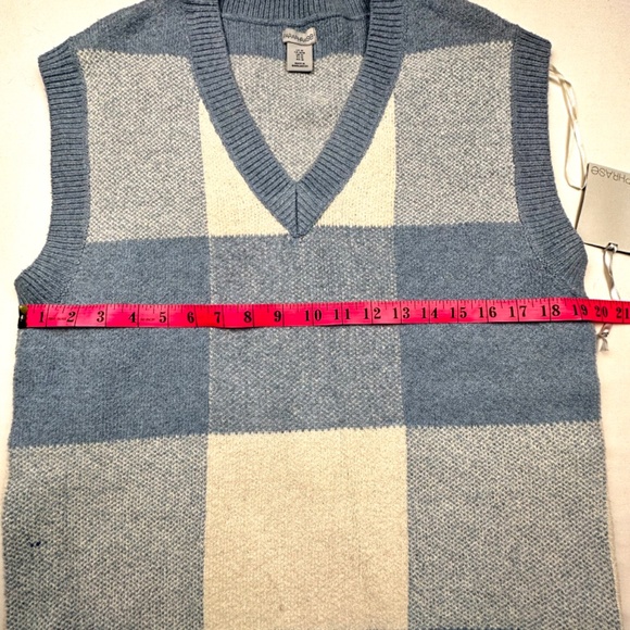 Paraphrase checked Sweater Size M vest brand new - Picture 3 of 4